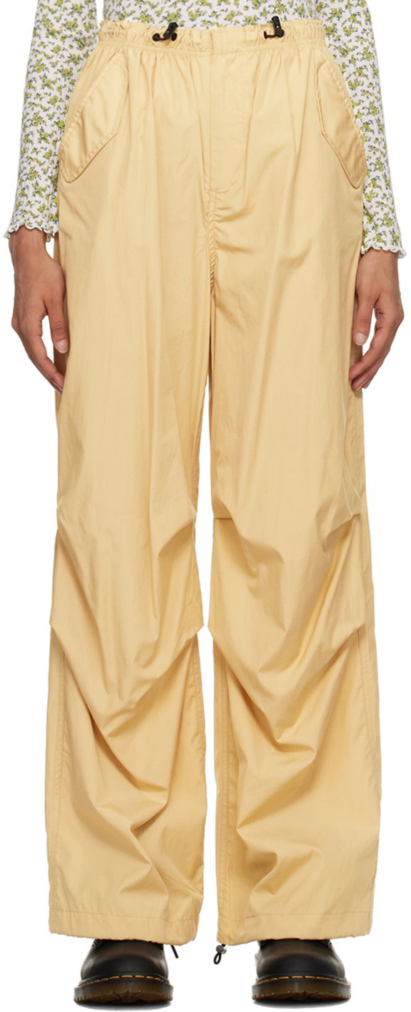 Byxor rag & bone Becky Wide Leg Trousers Gul | WAW22H70144614