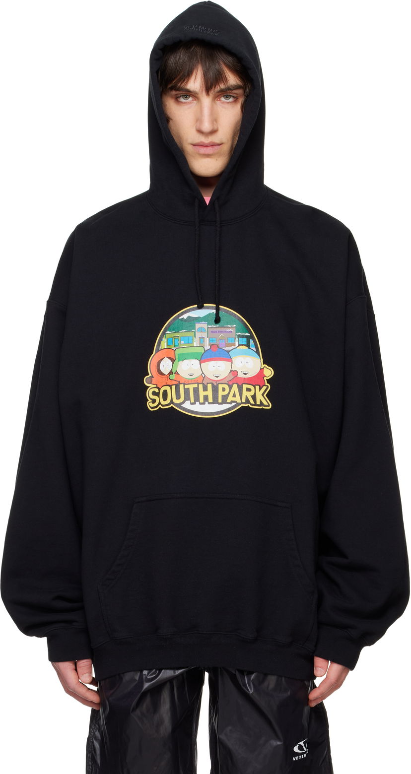 Sweatshirt VETEMENTS Vetements South Park Oversized Hoodie Svart | UA66HD670B