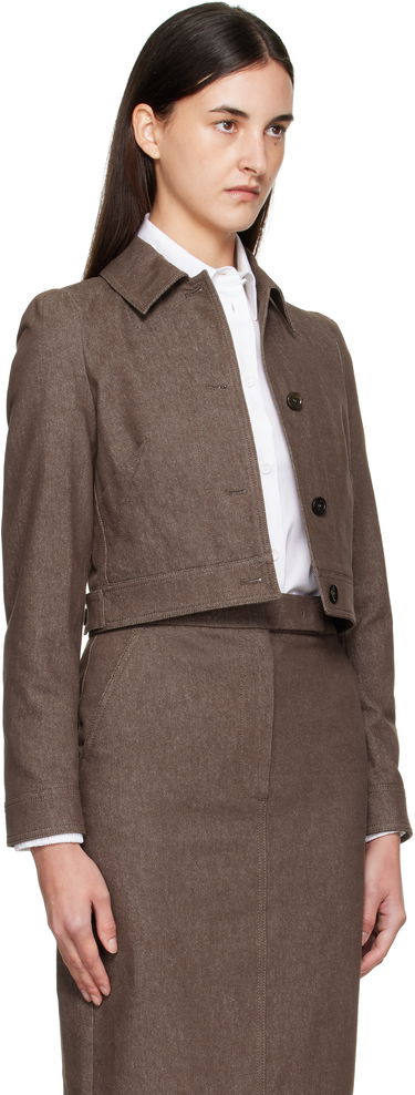 Jacka Max Mara Max Mara Carpa Cropped Jacket Brun | 2511041013600, 1