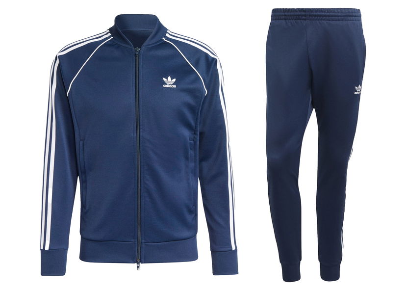 Sportutrustning adidas Originals Classics SST Track Jacket & Pant Set Mörkblå | IA4783/IA4789