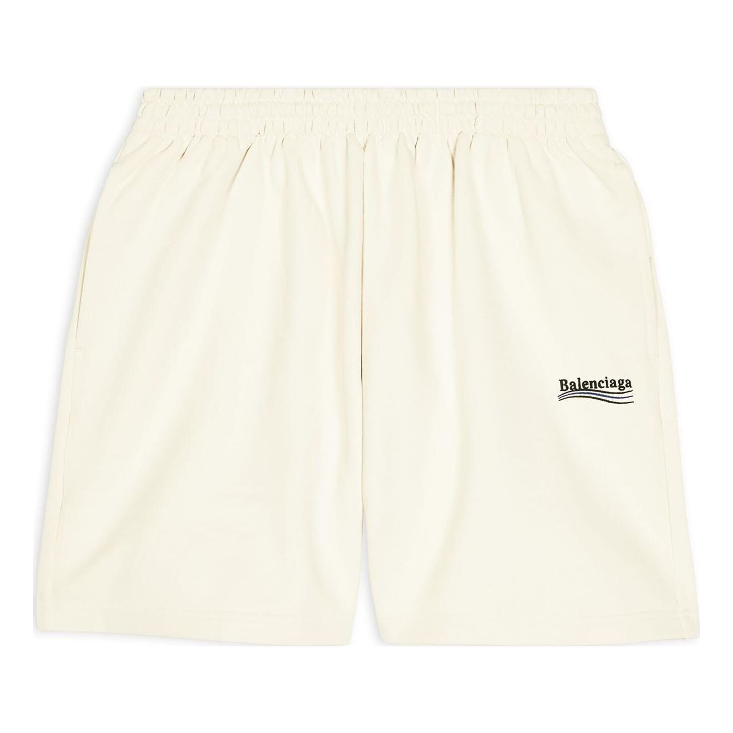 Shorts Balenciaga Political Campaign Sweat Shorts Beige | 676137TKVI98962, 0