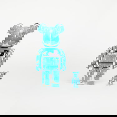 Samlarobjekt Medicom Toy BE@RBRICK Jean Michel Basquiat 9 100% & 400% Set Blå | MT_0037, 1