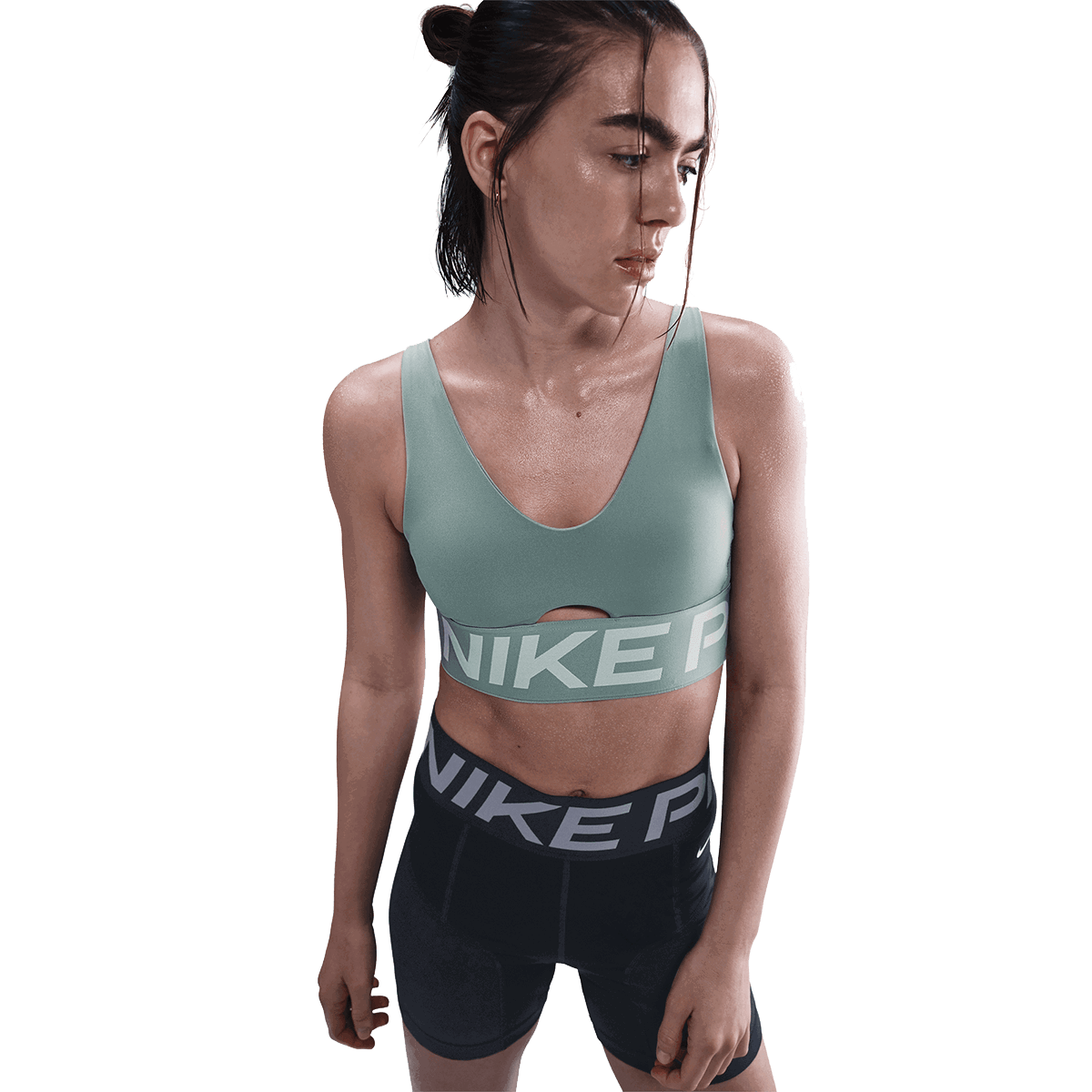 Behå Nike Indy Plunge Bold Sports Bra Grön | HF7324-017, 0