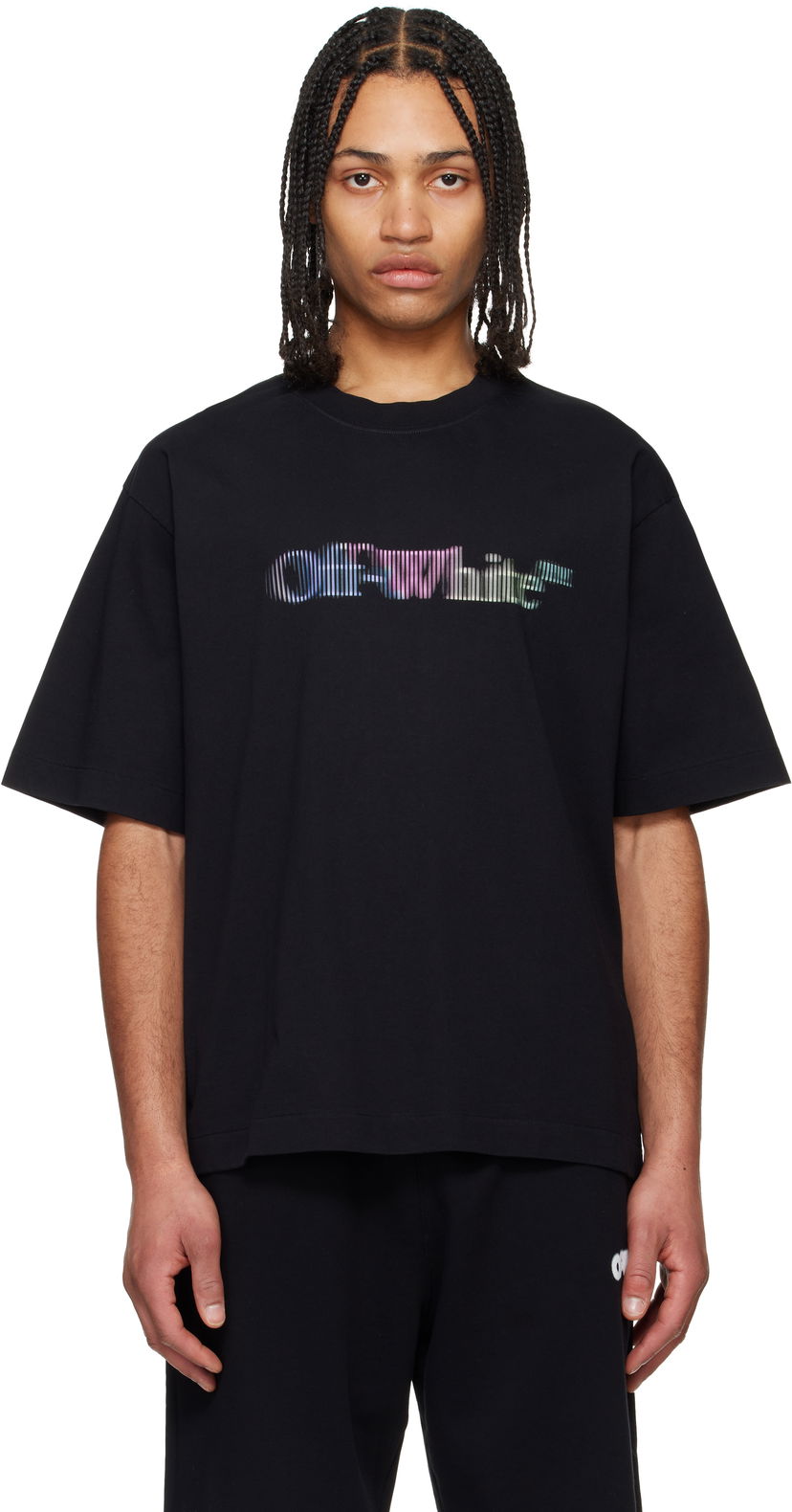 T-shirt Off-White Off-White Skate Short Sleeve T-Shirt Svart | OMAA120S25JER00M1084