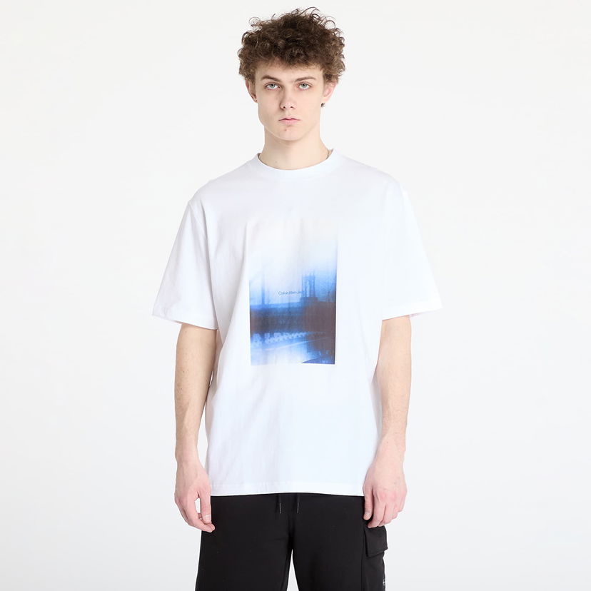 T-shirt CALVIN KLEIN Calvin Klein Jeans Hazy City T-Shirt Vit | J30J327477 YAF