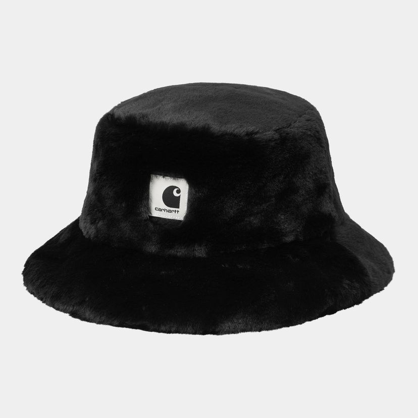 Hatt Carhartt WIP Olney Faux Fur Bucket Hat Svart | I035407_4