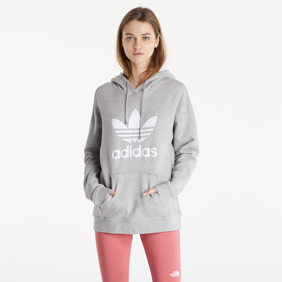 Sweatshirt adidas Originals TRF Hoodie Grå | H33589, 0