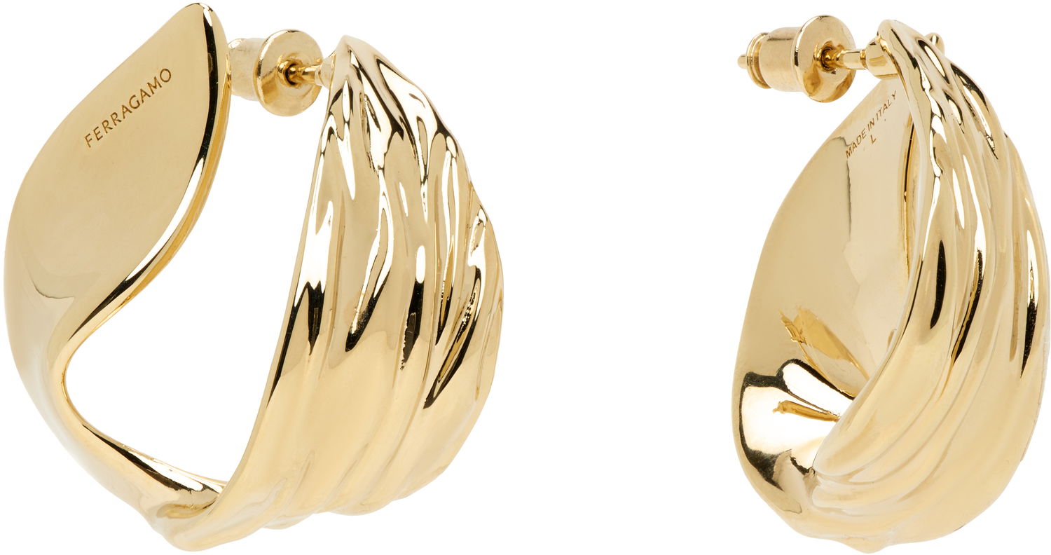 Örhängen FERRAGAMO Ferragamo Draped Earrings Gul | 783320, 1
