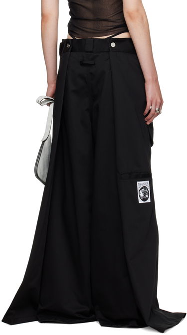 Byxor Jean Paul Gaultier Oliver Edition 'The Wrap' Wide Leg Trousers Svart | 24/27-F-PA113P-C048-00, 2