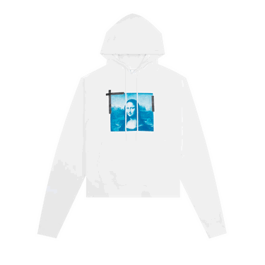 Sweatshirt Off-White Monalisa Over Hoodie Vit | OMBB037C99FLE0050145, 1