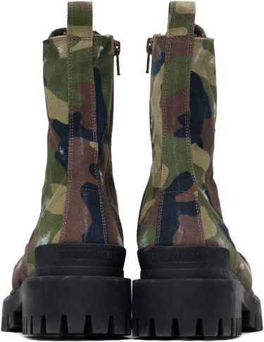 Sneakers och skor Balenciaga Camouflage Canvas Boots Grön | 786135W2EU21028, 1