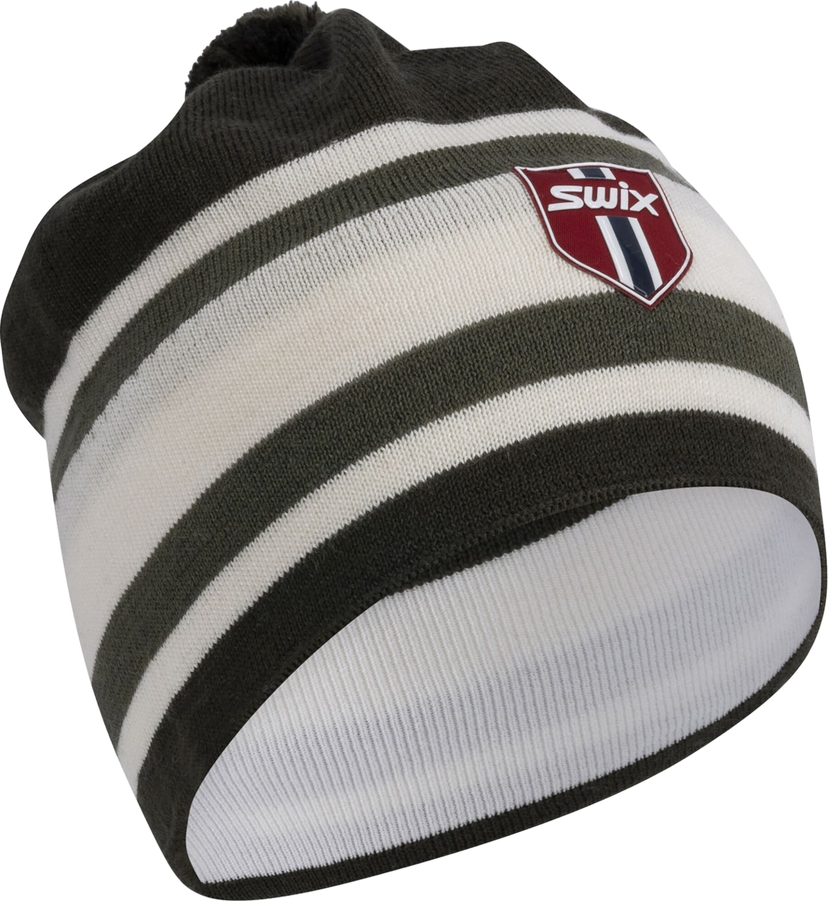 Mössa SWIX Tradition Light Striped Beanie Vit | 46450-48005