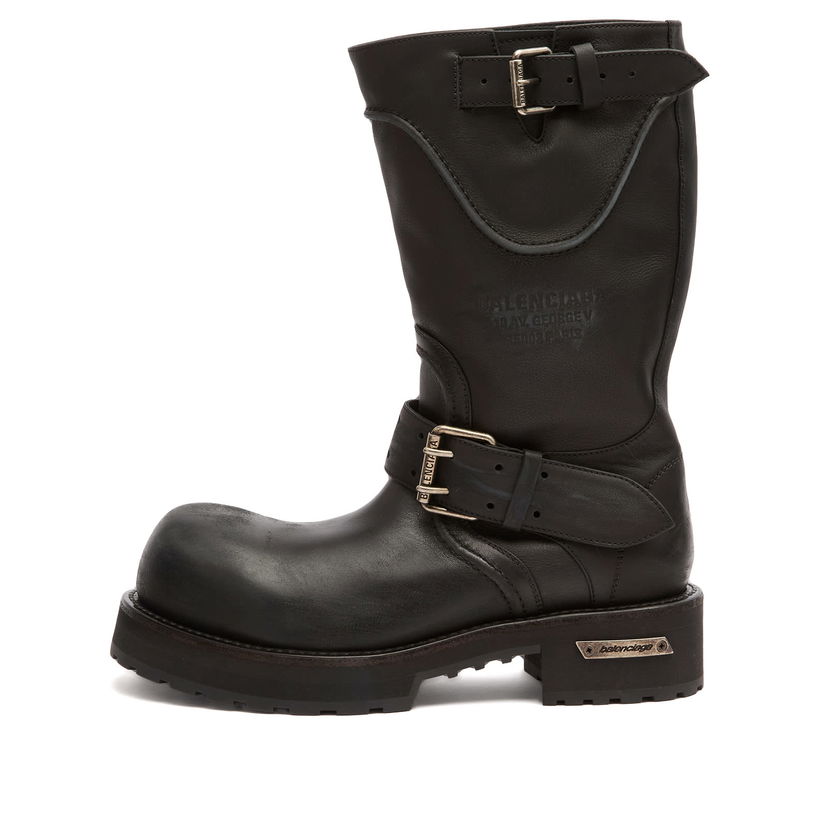Sneakers och skor Balenciaga Balenciaga Venom Leather Boots Size EU 40 Svart | 833581-WBEQ1-1000