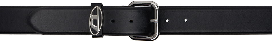 Bälten Diesel B-1dr Oval D Loop Leather Belt Svart | X10127-P6364-T8013, 0