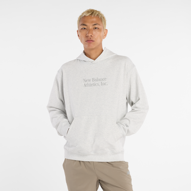 Sweatshirt New Balance Pullover Hooded Sweatshirt Grå | NBMT53925AHH, 0