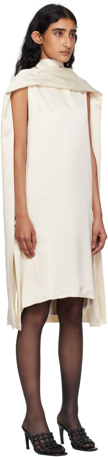 Klä TOTEME Cocoon Scarf Minidress Svart | 253-WRD0198-FB0382, 4