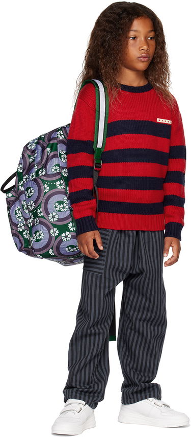 Ryggsäck Marni Marni 70s Circles Print Backpack Grön | M00965, 3
