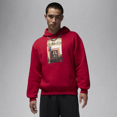 Sweatshirt Jordan Jumpman "Chimney" Fleece Hoodie Röd | HQ5654-687, 2