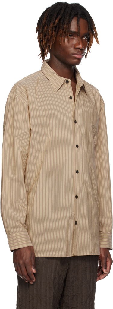 Skjorta Dries Van Noten Dries Van Noten Loose Cotton Shirt Beige | 251-020732-1524, 1