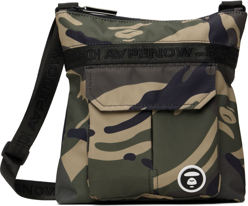 Axelväska AAPE by A Bathing Ape AAPE by A Bathing Ape 'AAPE Now' Crossbody Bag Grön | AAPBGM5331XAOGRZ