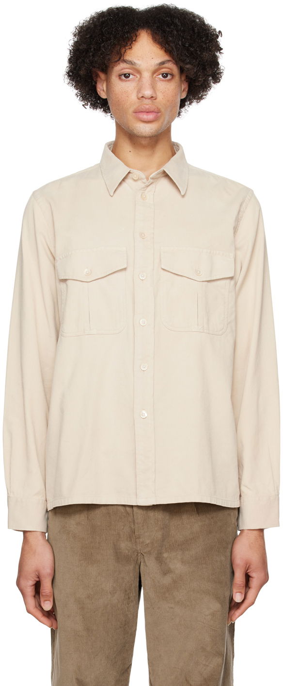 Skjorta Paul Smith PS Paul Smith Cargo Pocket Shirt Beige | M2R-739X-J21043-60, 0