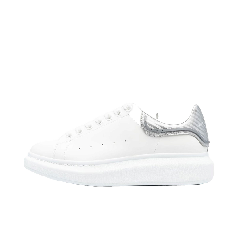 Sneakers och skor Alexander McQueen Oversized White Silver Metallic Vit | 735770WICYU9071