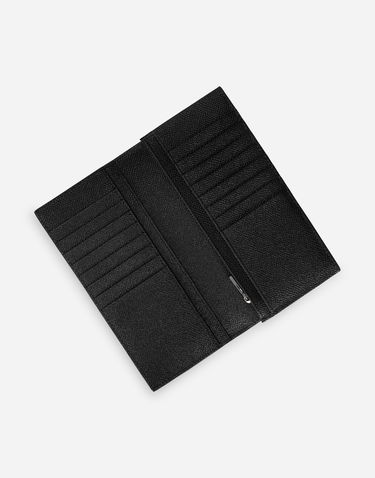 Plånbok Dolce & Gabbana Calfskin Vertical Wallet With Logo Tag Svart | BP2573AG21980999, 3