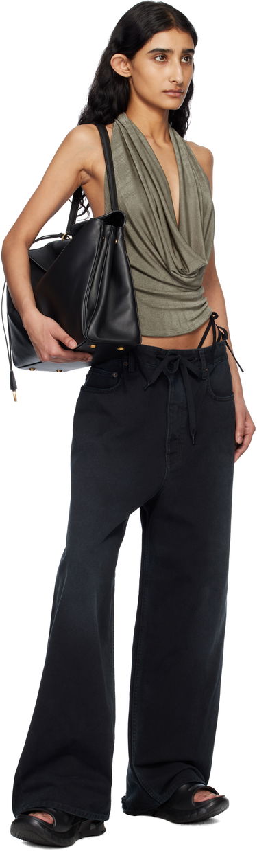 Linne MISBHV MISBHV Cowl Neck Halter Top Grön | 250W143, 3