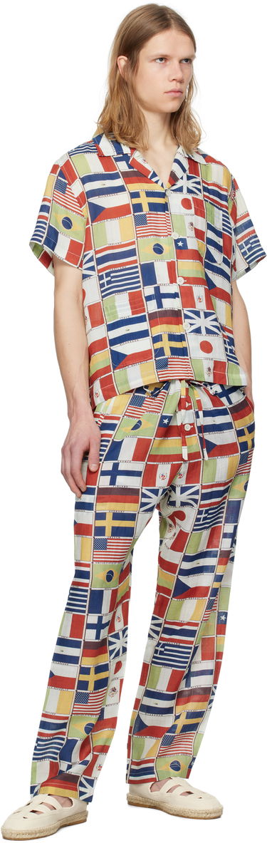 Skjorta Bode Bode International Short Sleeve Shirt Flerfärgad | MRS25SH018, 3