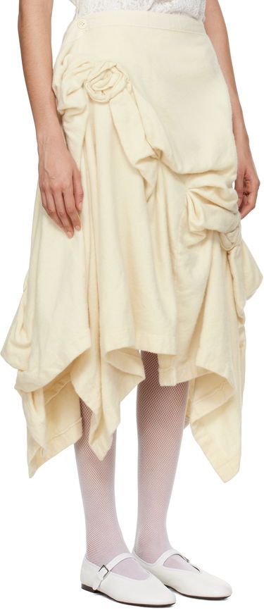 Kjol Comme des Garçons Comme Des Garcons Wool Midi Skirt Beige | TN-S013-051, 1