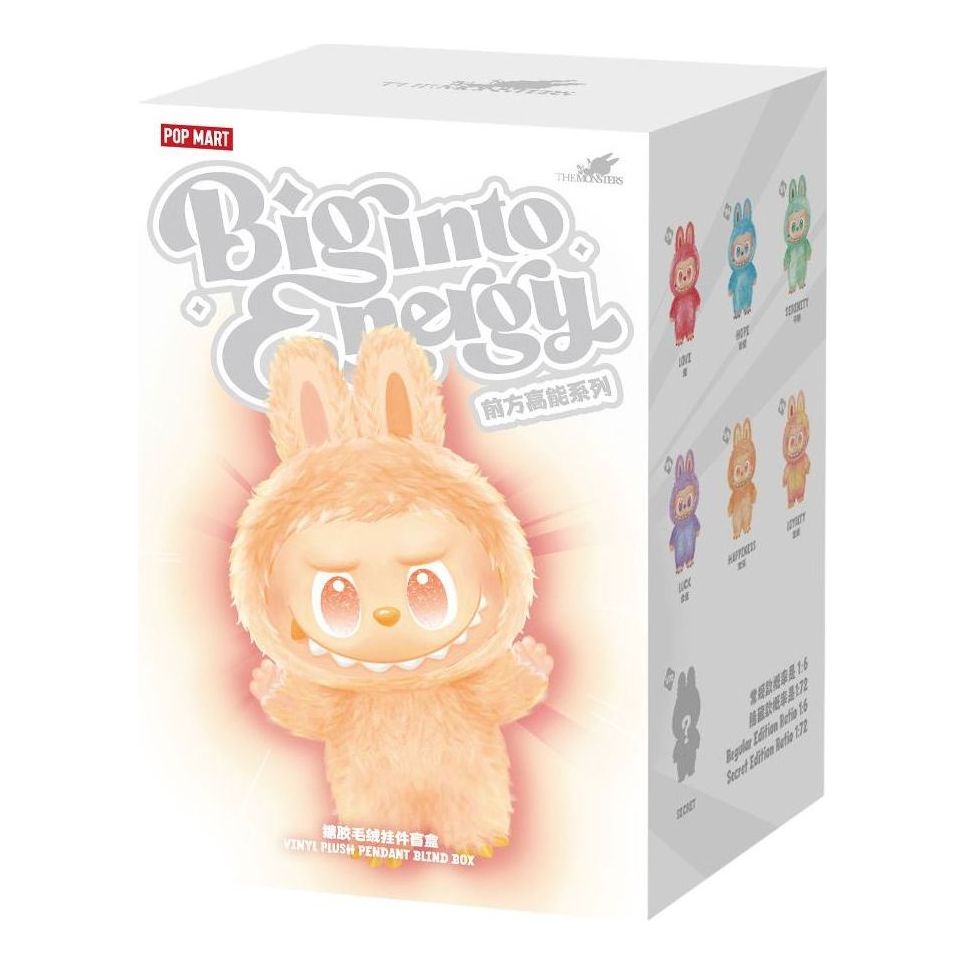 Samlarobjekt POP MART Pop Mart The Monsters Labubu Big into Energy Pendant Sealed Case (1 Blind Box) Flerfärgad | PPMT-2504-0039-1B, 0