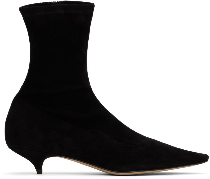 Sneakers och skor The Row Black Liisa Boots Svart | F1545-S11, 0