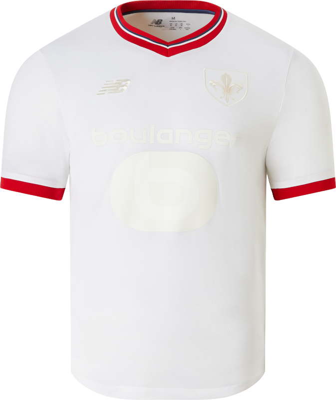 Jersey New Balance Lille LOSC Anniversaire Youth Jersey Vit | jt230342-fou, 0