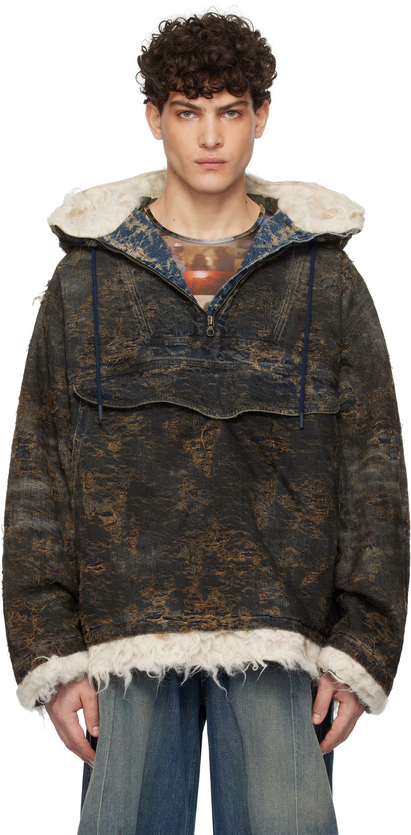 Vindjacka Diesel Black D-Arak-Fsf Denim Jacket Svart | A15963-0ABCW-01