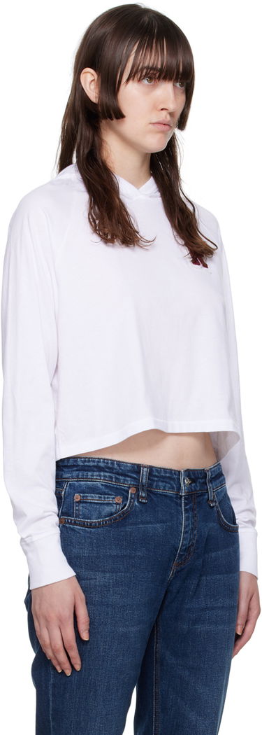 Sweatshirt rag & bone Rag & Bone Cropped Hoodie Vit | WCC22FT011YT11, 1