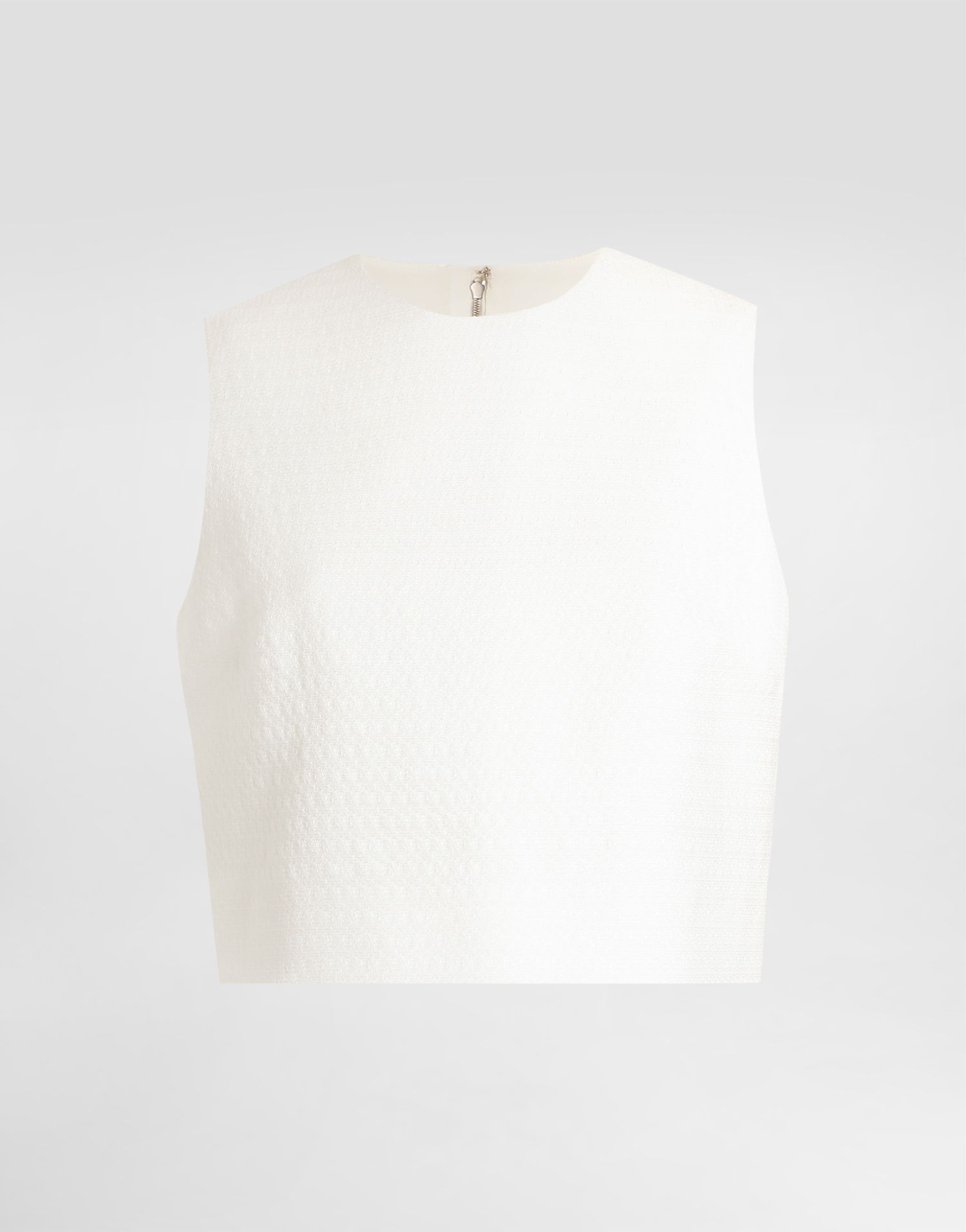 Crop top Dolce & Gabbana Dolce & Gabbana Stretch Mat Crop Top Vit | F7AU2TFU9AUW0001, 0