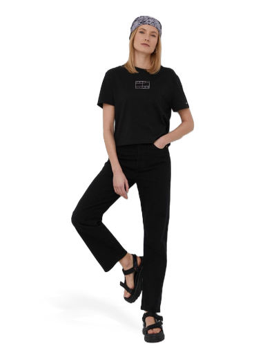 Jeans Levi's Jeans Donna Ribcage Straight Svart | 72693.0012