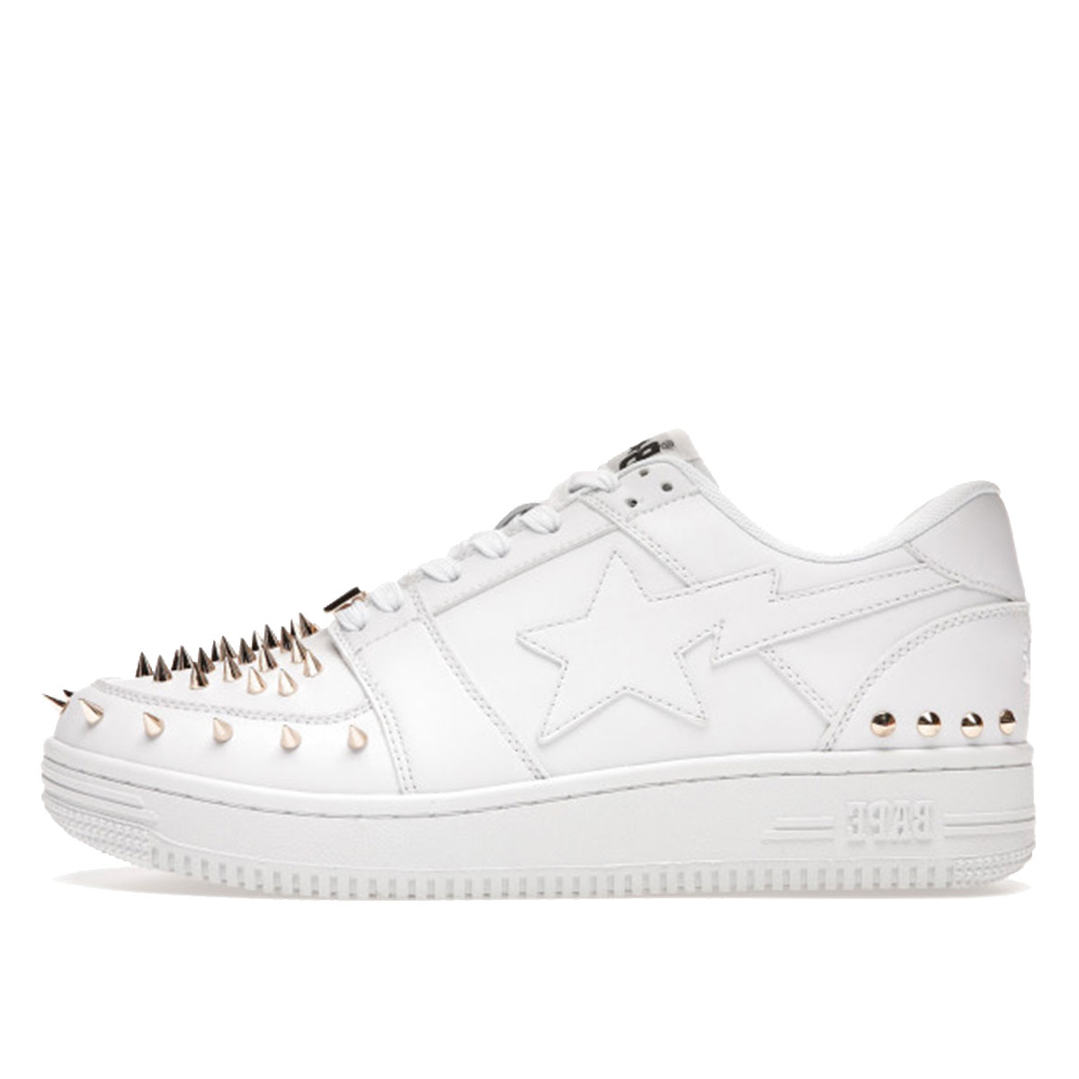 Sneakers och skor BAPE BAPE STA White Gold Studded Vit | 1H20-191-020-WHT, 1