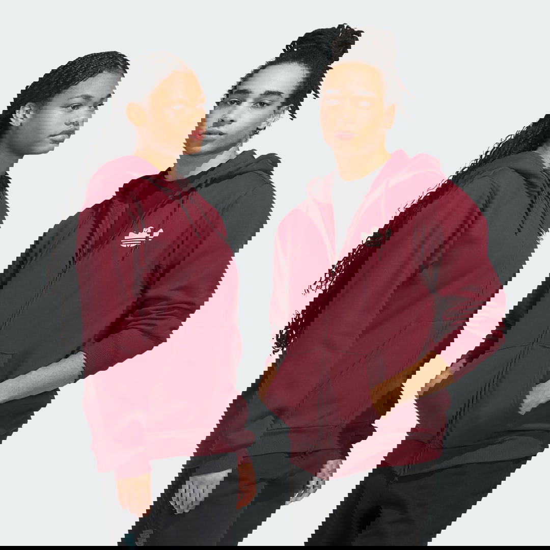 Sweatshirt adidas Performance Shmoofoil Zip Up Hoodie Bourgogne | JW5200, 0