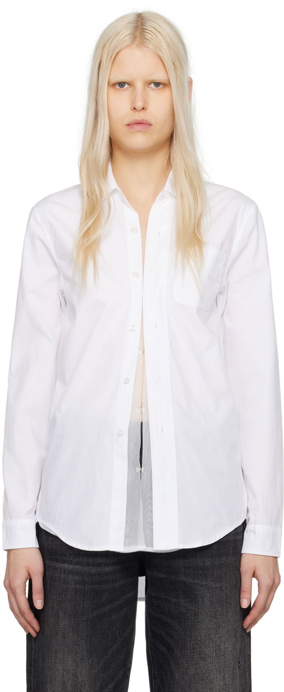 Skjorta R13 R13 Foldout Shirt Vit | R13WR246-R339B