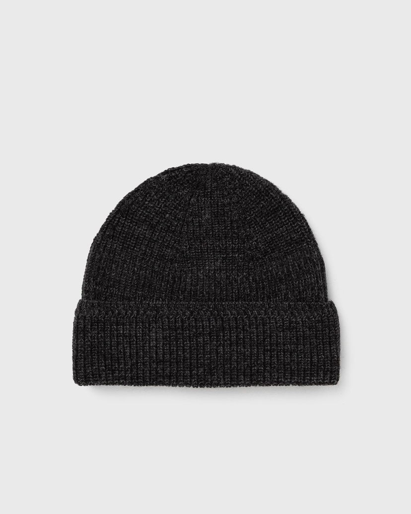 Mössa NORSE PROJECTS Wool Cotton Rib Beanie Svart | N95-0840-1600