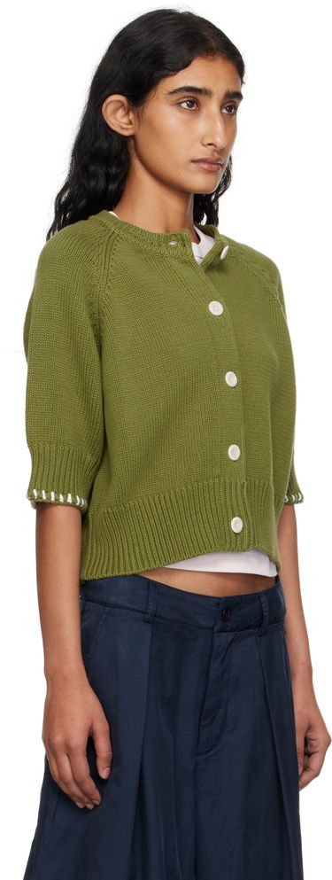 Sweater YMC YMC Kwai Knit Cardigan Grön | Q8YMA, 1