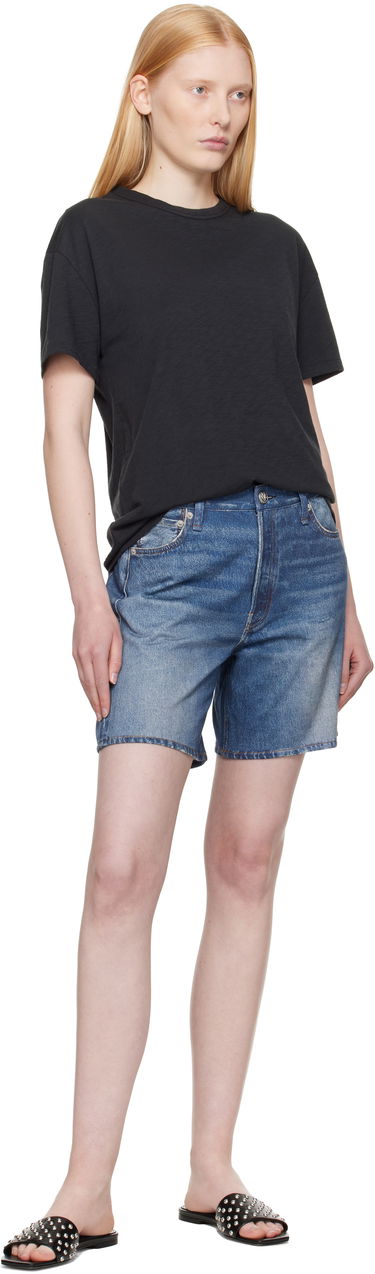 T-shirt rag & bone Rag & Bone Boyfriend Mini Slub T-Shirt Svart | WCC23ST059CH59, 3