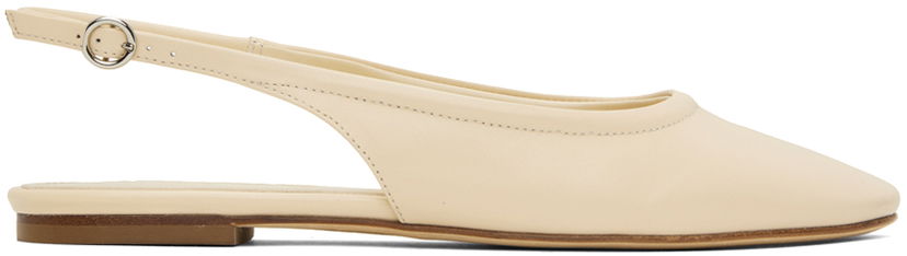 Tillbehör Aeyde Aeyde Dani Slingback Flats Beige | A11-FL-MNLR08FL15-SS24-100-007