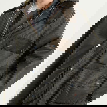 Jacka Barbour Heritage + Modified Solway Wax Jacket Size Large Grön | MWX2479OL71, 5