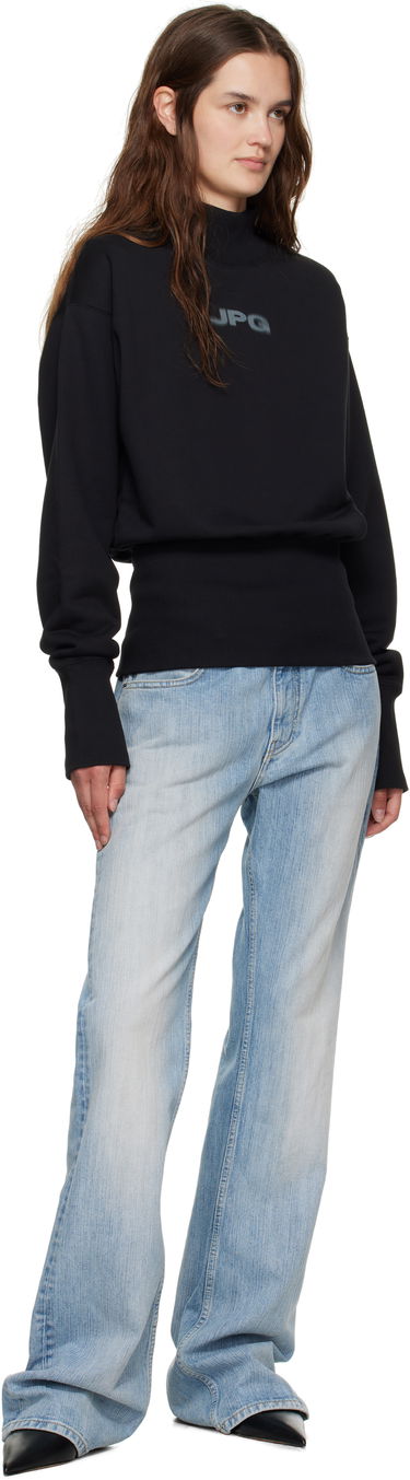 Sweatshirt Jean Paul Gaultier Jean Paul Gaultier Cropped Mock Neck Sweatshirt Svart | 25/03-W-TO289-J003-0004, 3
