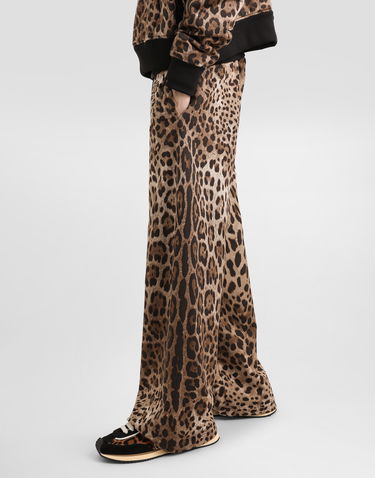 Träningsbyxor Dolce & Gabbana Dolce & Gabbana Stretch Jersey Animal Print Jogging Pants Brun | GP0Y6TFS785HY13M, 3