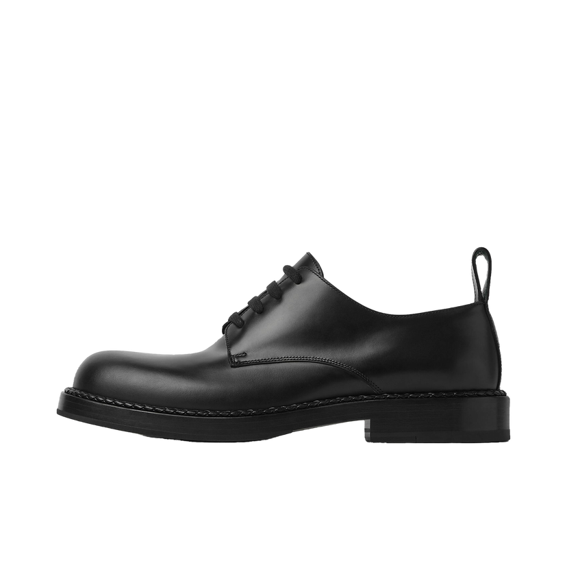 Sneakers och skor Bottega Veneta Strut Leather Lace-Up Black Svart | 754565 V2WX0 1000