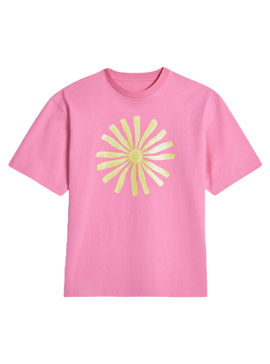 T-shirt Jacquemus Le  Soleil Sun Print Sun Rosa | 235JS164-2102-4BI