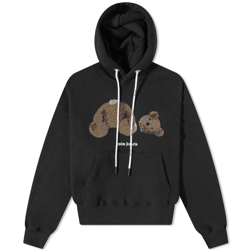 Sweatshirt Palm Angels Sequins Kill The Bear Popover Hoody Svart | PMBB058F22FLE0071076, 0